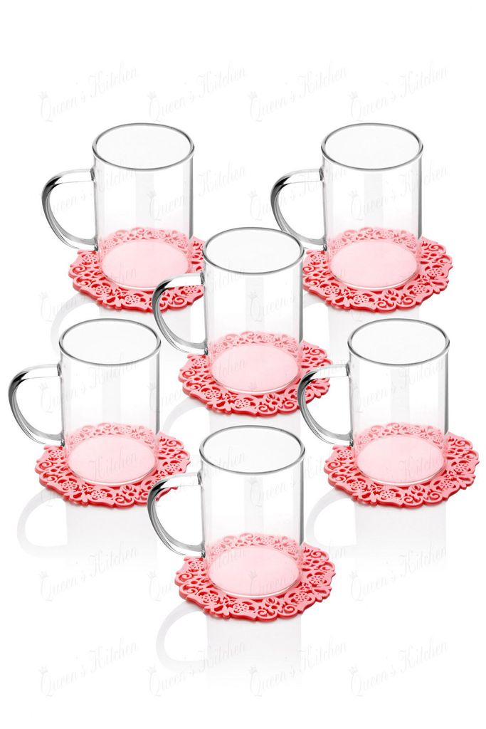 Hermia Concept, BLS-BRD200X6, Gläserset (6-teilig), Mehrfarbig, 100 % Borosilikatglas, 200 ml