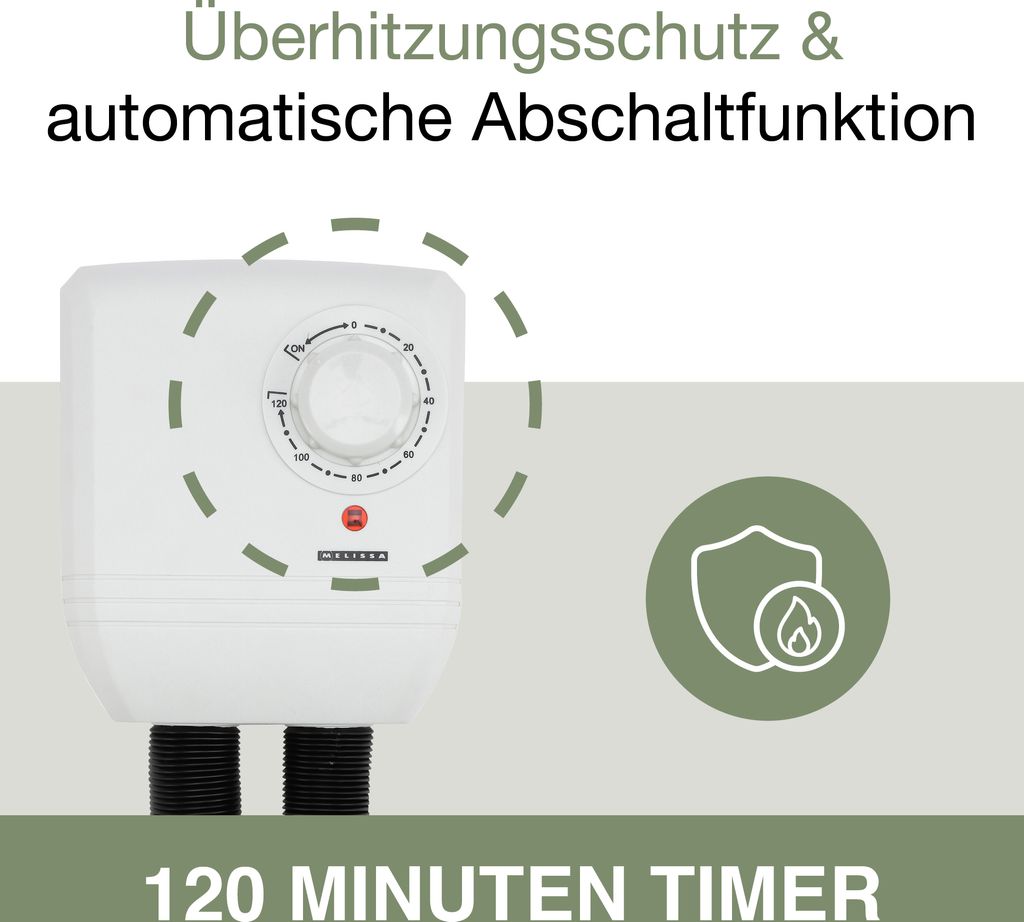 Melissa 16540009 - Schuhtrockner mit zwei Schläuchen, 250W Produktbild 5