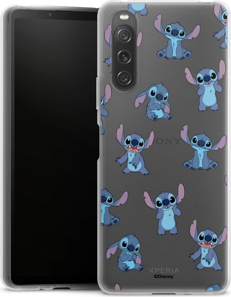 DeinDesign Handyhülle für Sony Xperia 10 V Silikon Hülle Case Smartphone Schutzhülle Disney Offizielles Lizenzprodukt Lilo & Stitch