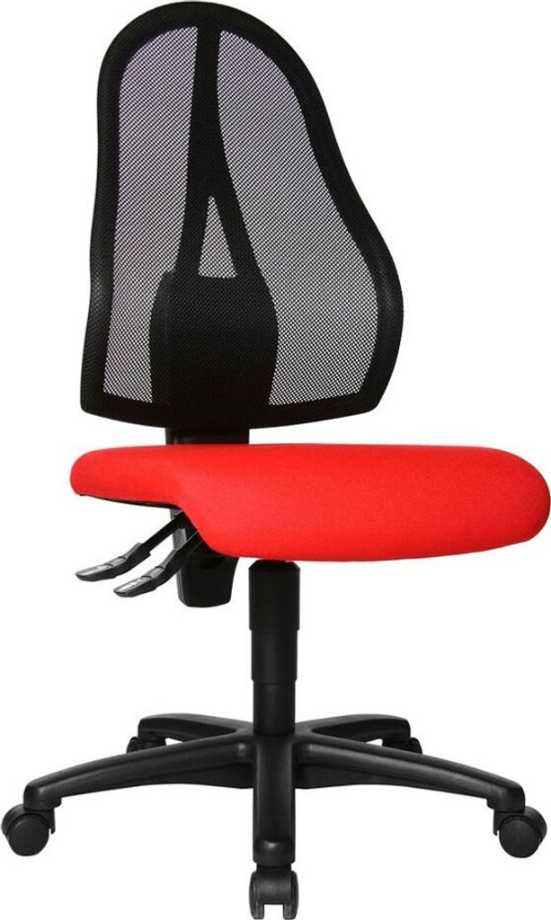 Topstar Bürostuhl Open Point P, OP100 G21 rot, schwarz Stoff