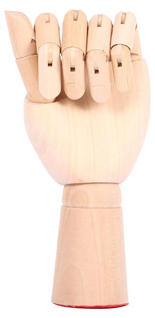 Gliederpuppe Linke Holz Hand Malhilfe Gliederhand Modellpuppe Modellhand