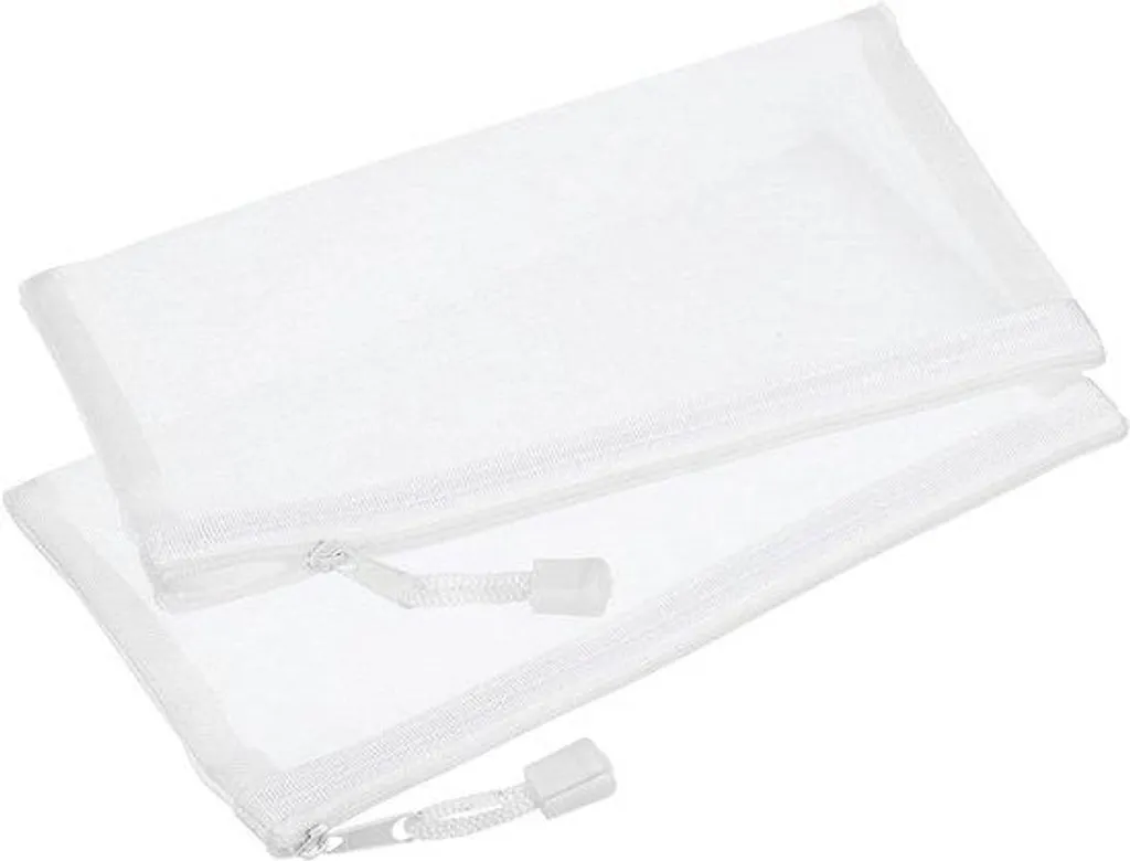 Pochettes de Rangement en Mesh Blanc B6 Allecto Plus pour Voyage - 6 pcs