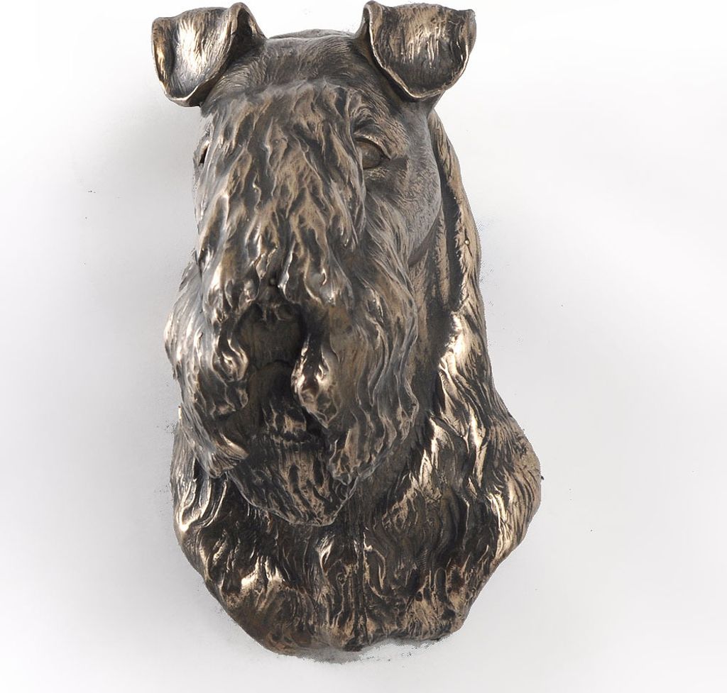 Kerry Blue Terrier, Irish Blue Terrier - Hundestatue, hängende Büste, einzigartige Dekoration für Hundeliebhaber der Marke Art-Dog