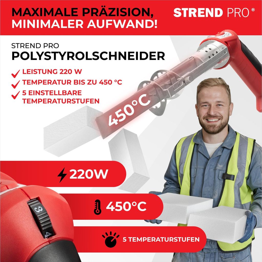 Schneider Strend Pro JS-102GD, für Polystyrol und EPS, 220 Produktbild 