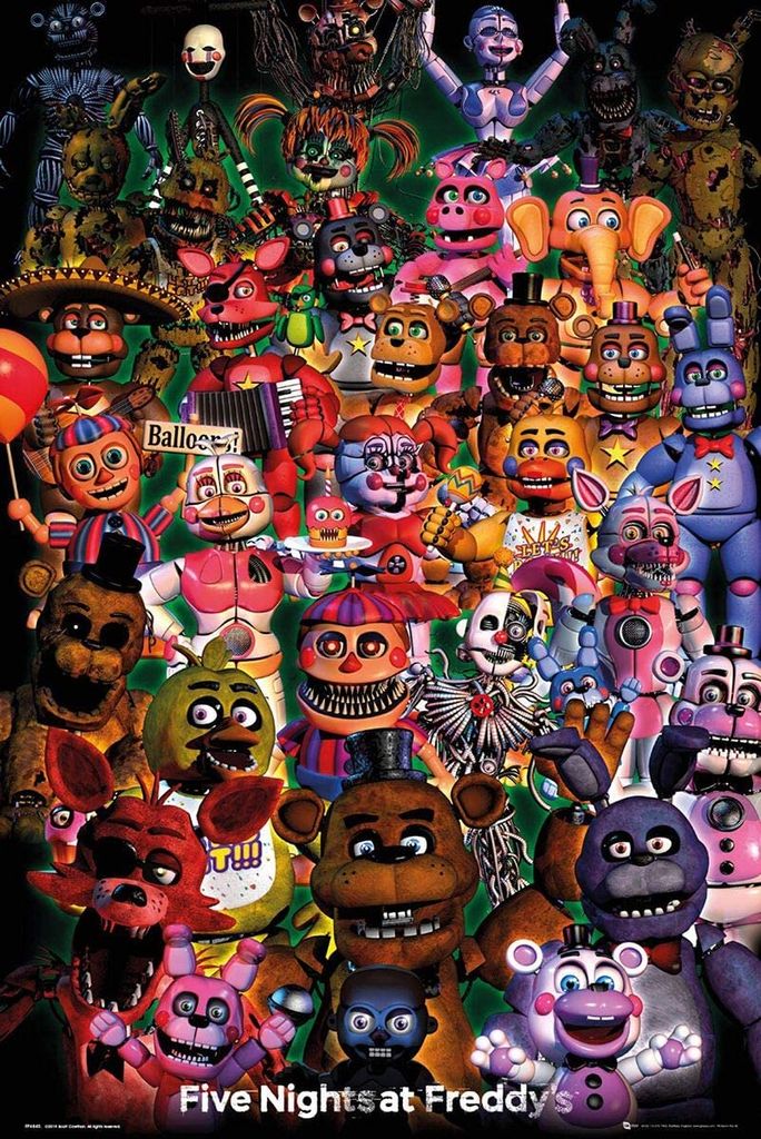 GBeye Five Nights at Freddys Ultimate Group Poster 61x91.5cm.