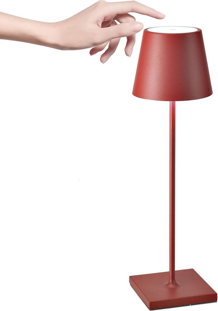 Zafferano Tischlampe rot 11,1x38cm POLDINA