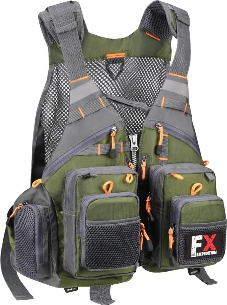 Gilet de pêche Fishing Expedition MaxiVest Q idéal pour truite et mer