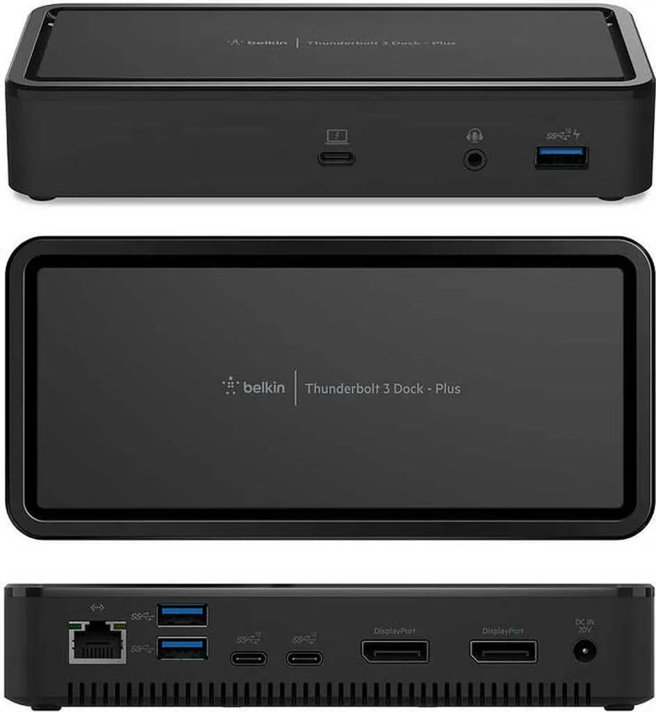 Dock Thunderbolt 3 Belkin Plus pour MacBook et PC avec Câble 80 cm - 10