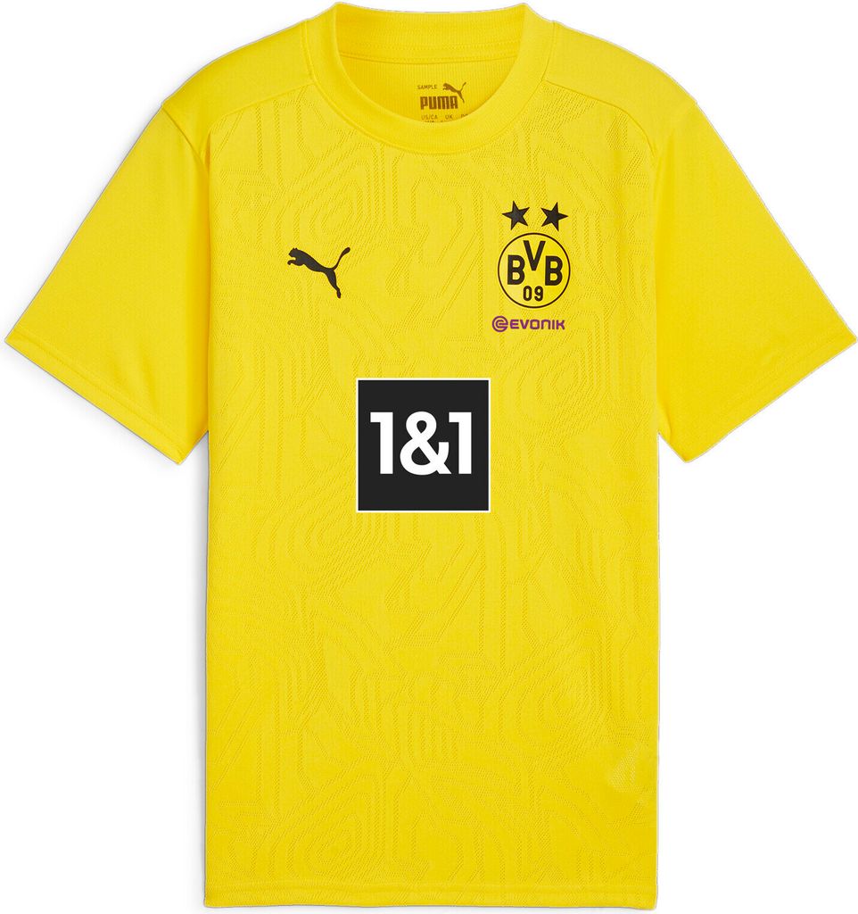 Puma BVB Training Jersey Jr wit FASTER YELLOW-PUMA BLACK FASTER YELLOW-PUMA BLACK 152