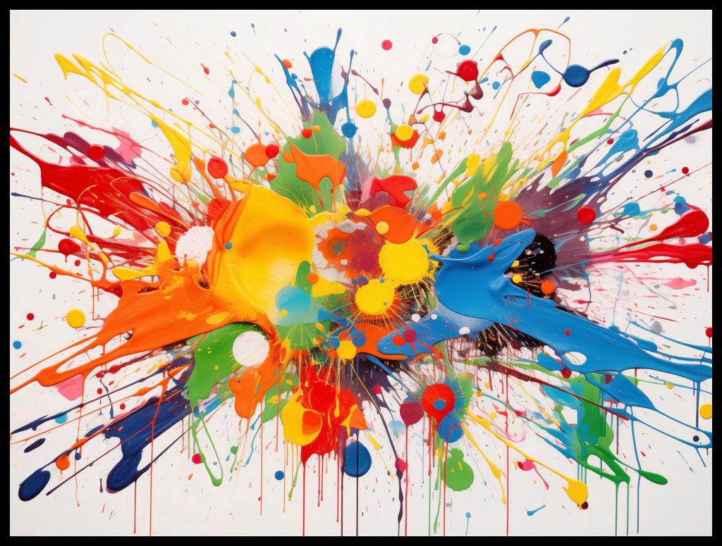 Plakat 80x60cm Kreativitäts-Explosion