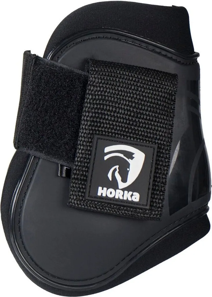 Horka Tête de Cheval en PVC Noir Taille L - Accessoire de Sellerie Robuste