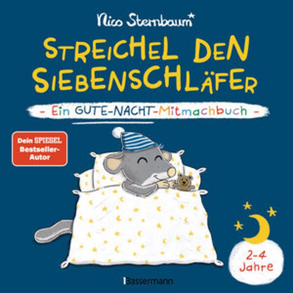 Streichel den Siebenschläfer - Ein Gute-Nacht-Mitmachbuch. Image du produit 