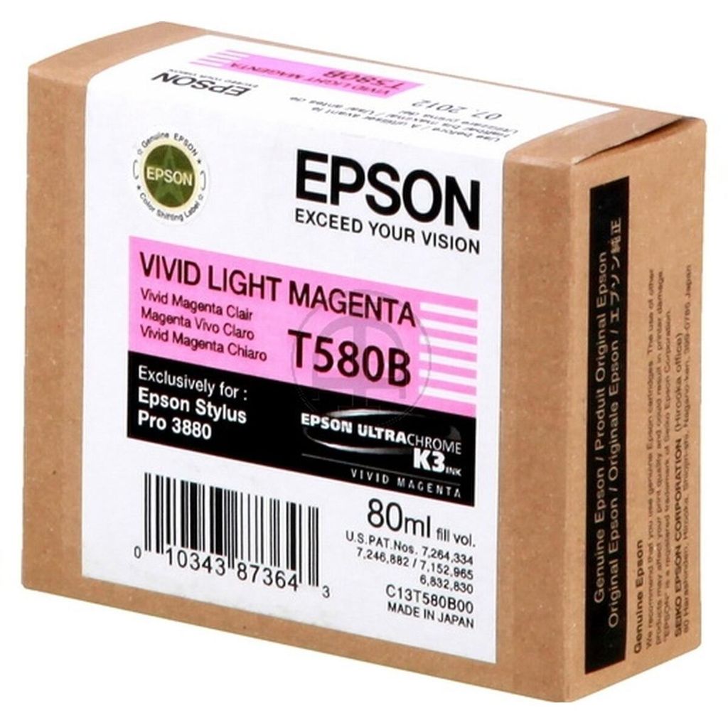 Epson Singlepack Vivid Light Magenta T580B00, Magenta, Produktbild 