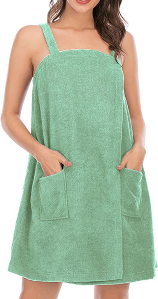 Damen-Badetücher mit Trägern, Tasche, Spa-Handtuch, Bademantel & Haarband