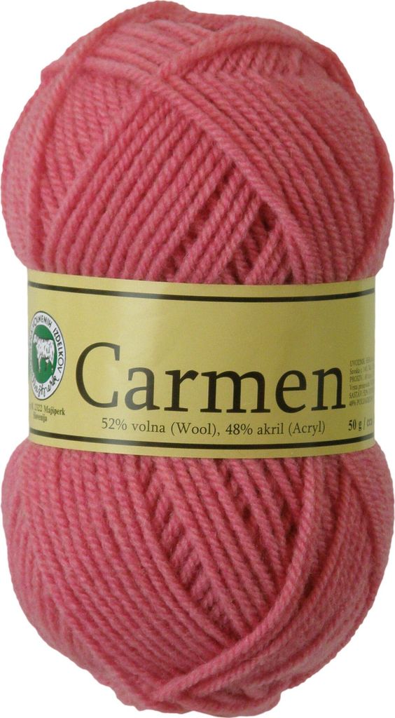 50g Strickgarn Carmen 52% Schurwolle Wolle Garn Strickwolle Farbauswahl, Farbe:rosa