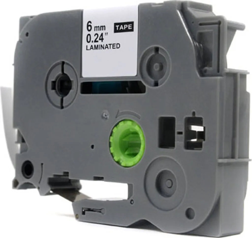 Nastro JetWorld rosso su bianco Brother di ricambio 6 mm x 8 m TZe-212 (TZE212, TZ212, TZ-212, AZE212, AZE-212)