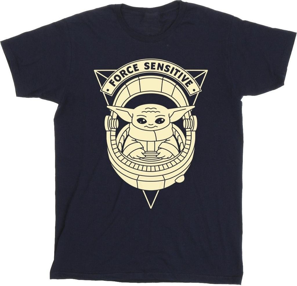 Star Wars - "The Mandalorian Force Sensitive" T-Shirt für Herren BI47441 (XL) (Marineblau)