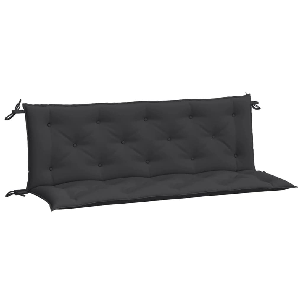 vidaXL Gartenbank-Auflagen 2 Stk. Schwarz 150x50x7 cm Produktbild 