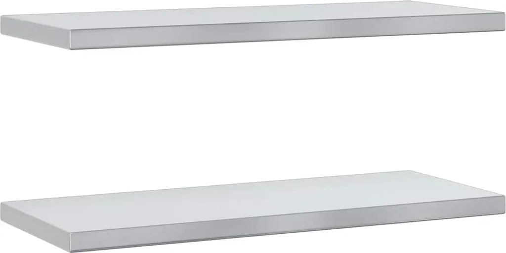 Coppia Mensole Parete Acciaio Inox 75cm vidaXL - Garage e Officina