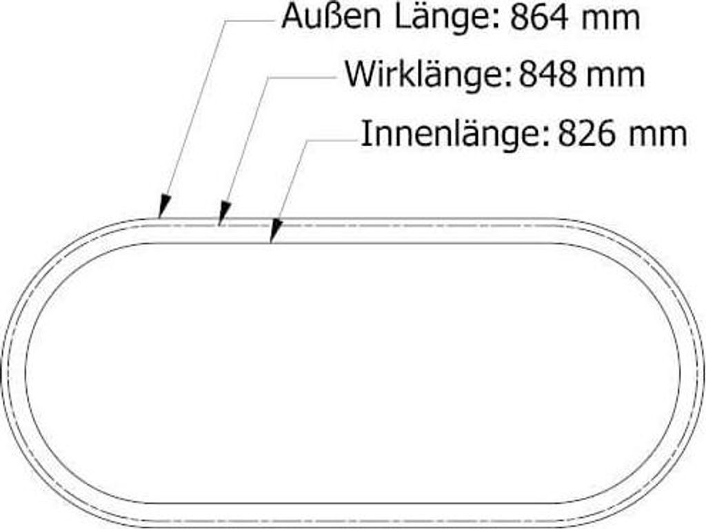 Keilriemen 10 x 826 Li - Z32.5
