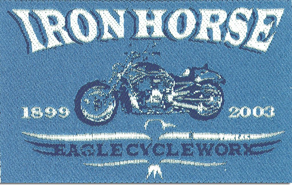 Iron Horse Biker - Aufnäher, Bügelbild, Aufbügler, Applikationen, Patches, Flicken, Zum Aufbügeln, Größe: 8,1 x 5,5 cm