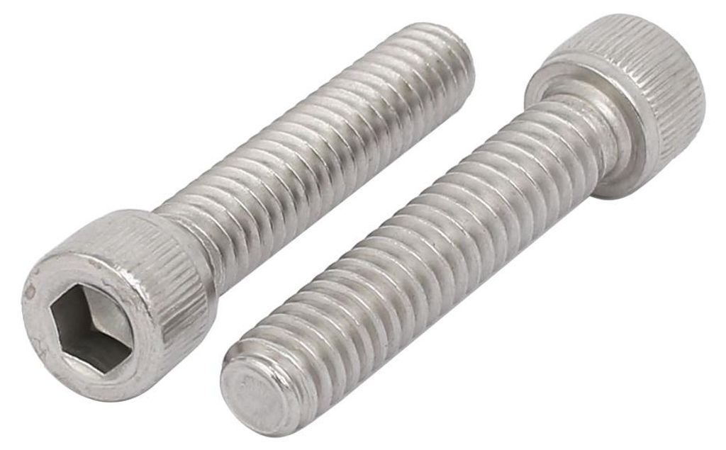 10 Stš¹ck Zylinderschrauben Innensechskantkopf Schrauben 1/4"-20 x 1-1/4" 304 Edelstahl Vollgewinde