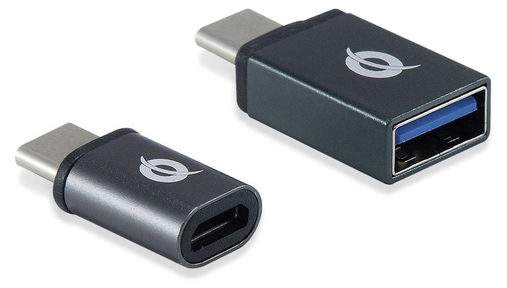 CONCEPTRONIC Adapter USB-C->-A/Micro-B 2Stk 480Mbs OTG gr