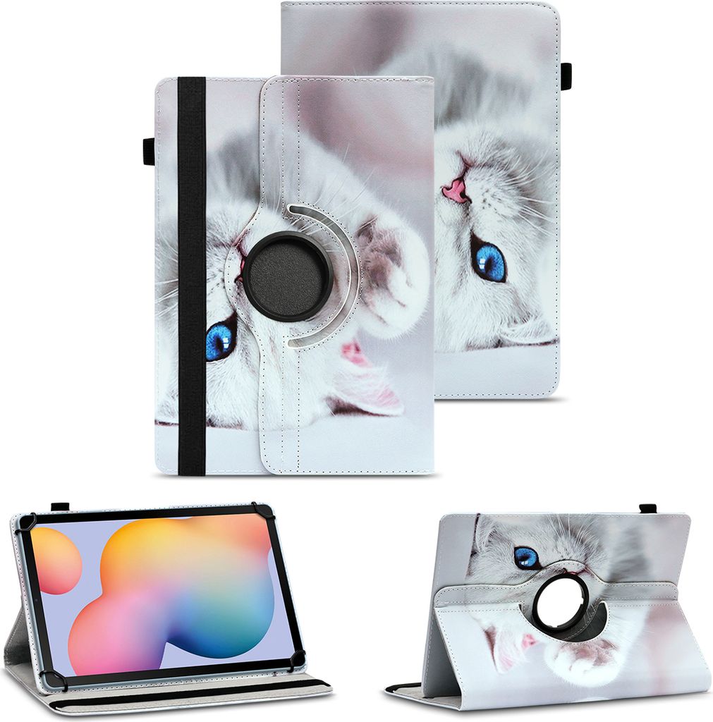 Tablet Hülle für Samsung Galaxy Tab S6 Lite Schutzhülle Tasche Cover DrehbarFarben:Motiv 10