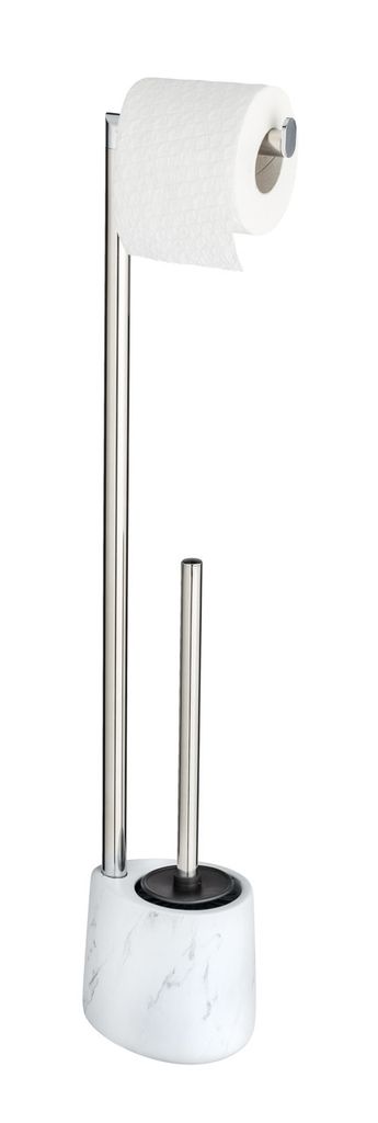 WENKO WC Garnitur Toiletten Bürsten Halter Bad ADRADA Keramik Accessoires weiß