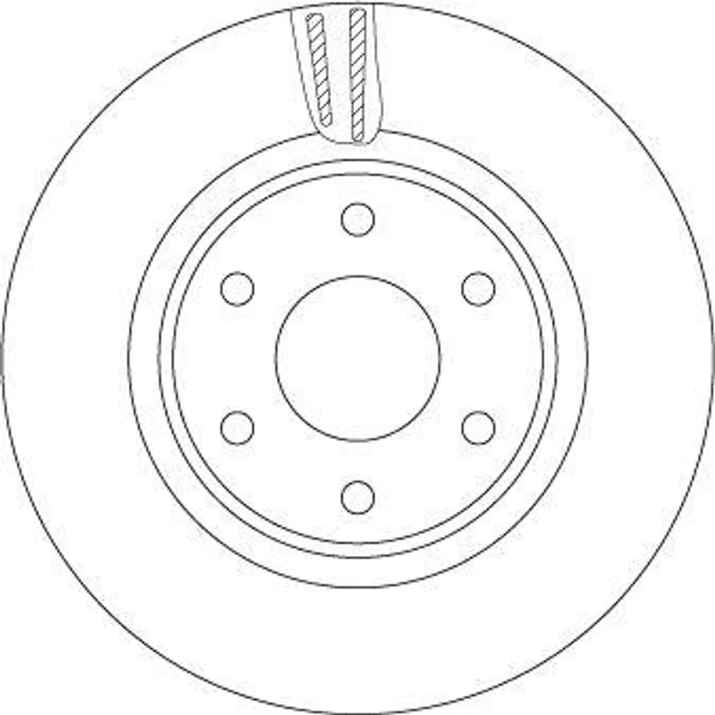 Disque de frein TRW DF7458S pour NP300 et Alaskan OE 402064KJ1B