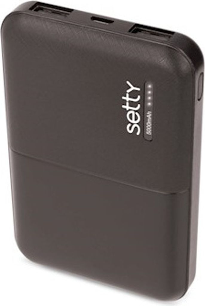 Powerbanka Setty 5000mAh, 12Wčerná Obrázok produktu 