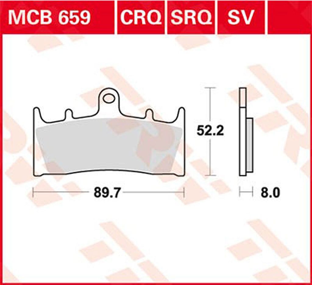 TRW Bremsbeläge MCB 659 Bremsbelag MCB 659 SV Sintermetall