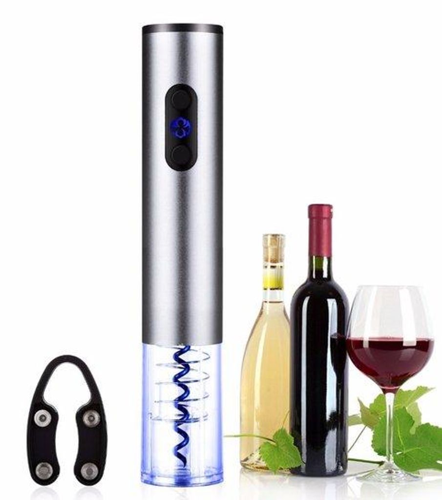 Elektrische wijnopener - draadloze wijn opener - foliesnijder - für Bier und Rotwein
