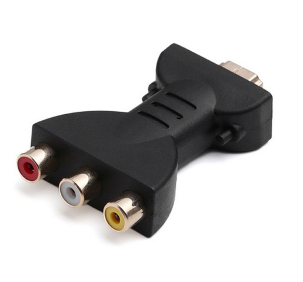 Audio Adapter HDMI Klinke Stecker auf 3 Cinch Chinch Buchse Konverter für TV TOP 