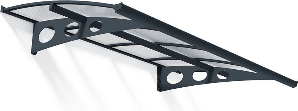 Palram - Canopia Herald 2230 Vordach Haustür Anthrazit Produktbild 