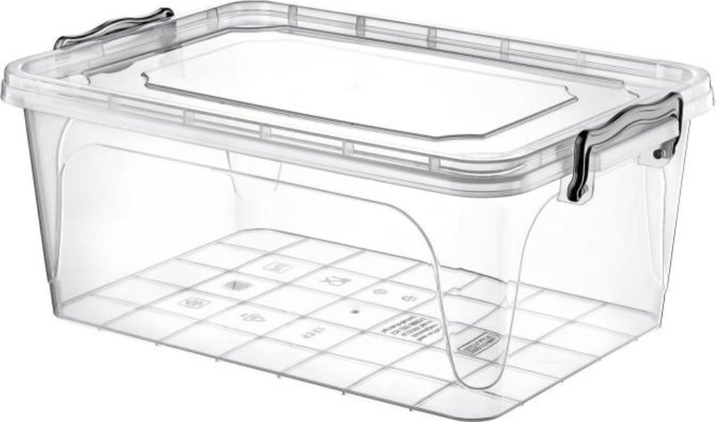 Aufbewahrungsbox Aufbewahrungsbehälter Transparentbox Kunststoffbox Klappbox Plastikbox mit Deckel 13L