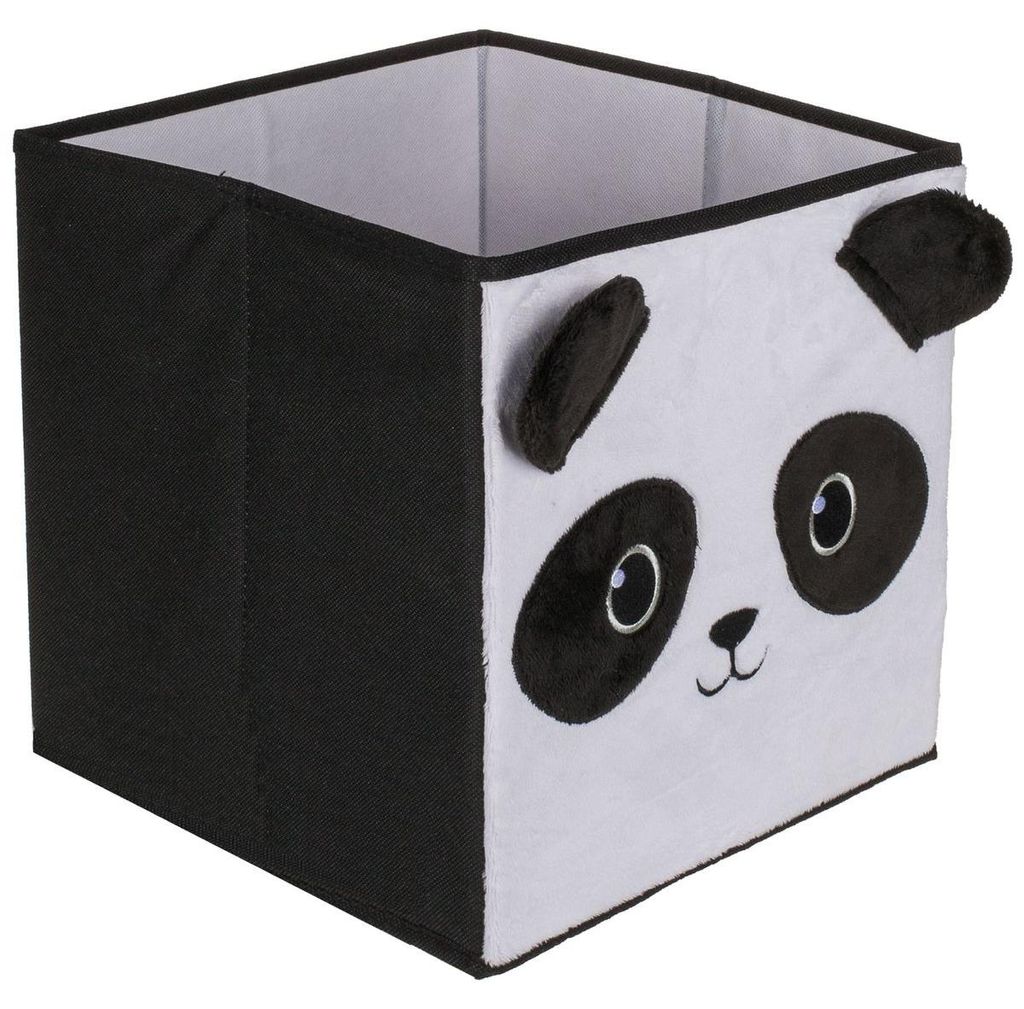 Aufbewahrungsbox Faltbox 27x27x28cm Panda Stoffkorb Produktbild 
