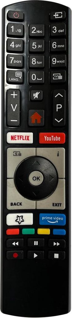 Ersatz TV Fernbedienung für Telefunken L55U405N4CWH Fernseher