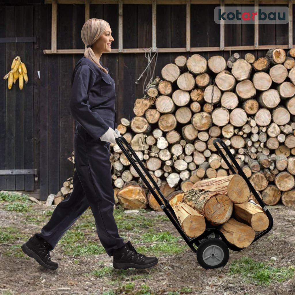 KOTARBAU® Kaminholzwagen mit Rädern Holzwagen 102 x 54 x 41 Produktbild 7