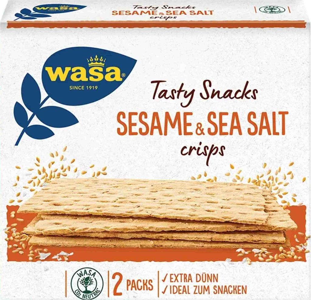 Wasa Crispbread Delicate Crisp Sezam a morská soľ (190g Obrázok produktu 