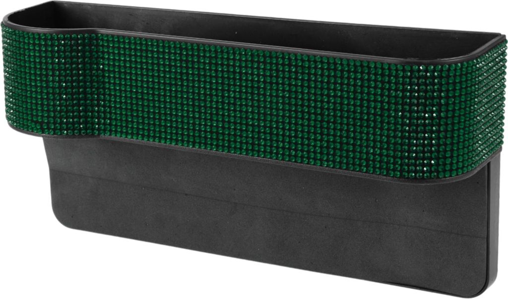 Auto-Sonnenbrillenetui Universelle Brillenschutz-Aufbewahrungsbox ABS, Strass Grün 10,63"x5,51" 1 Stück