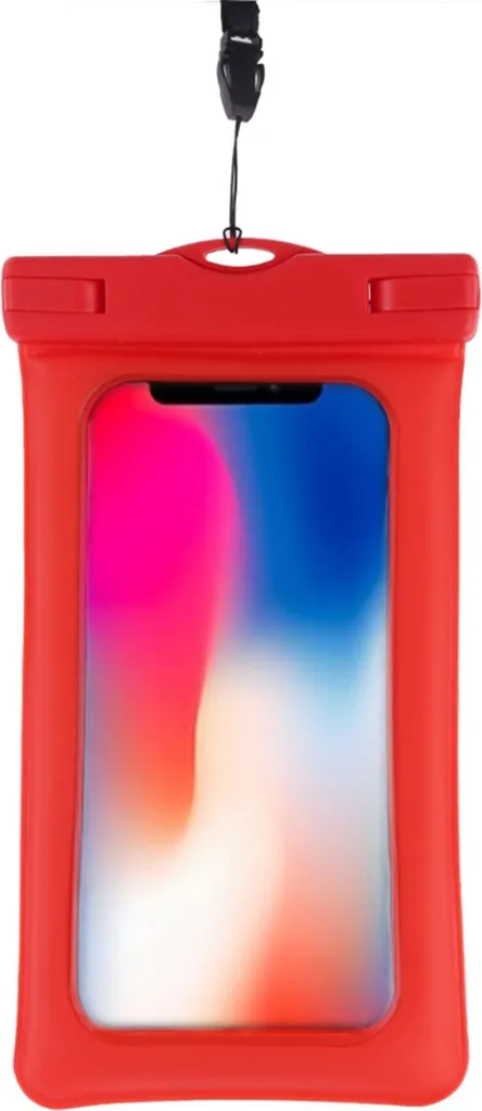 Custodia Protettiva subtel Rossa Impermeabile per Cellulare e GPS 5.5"