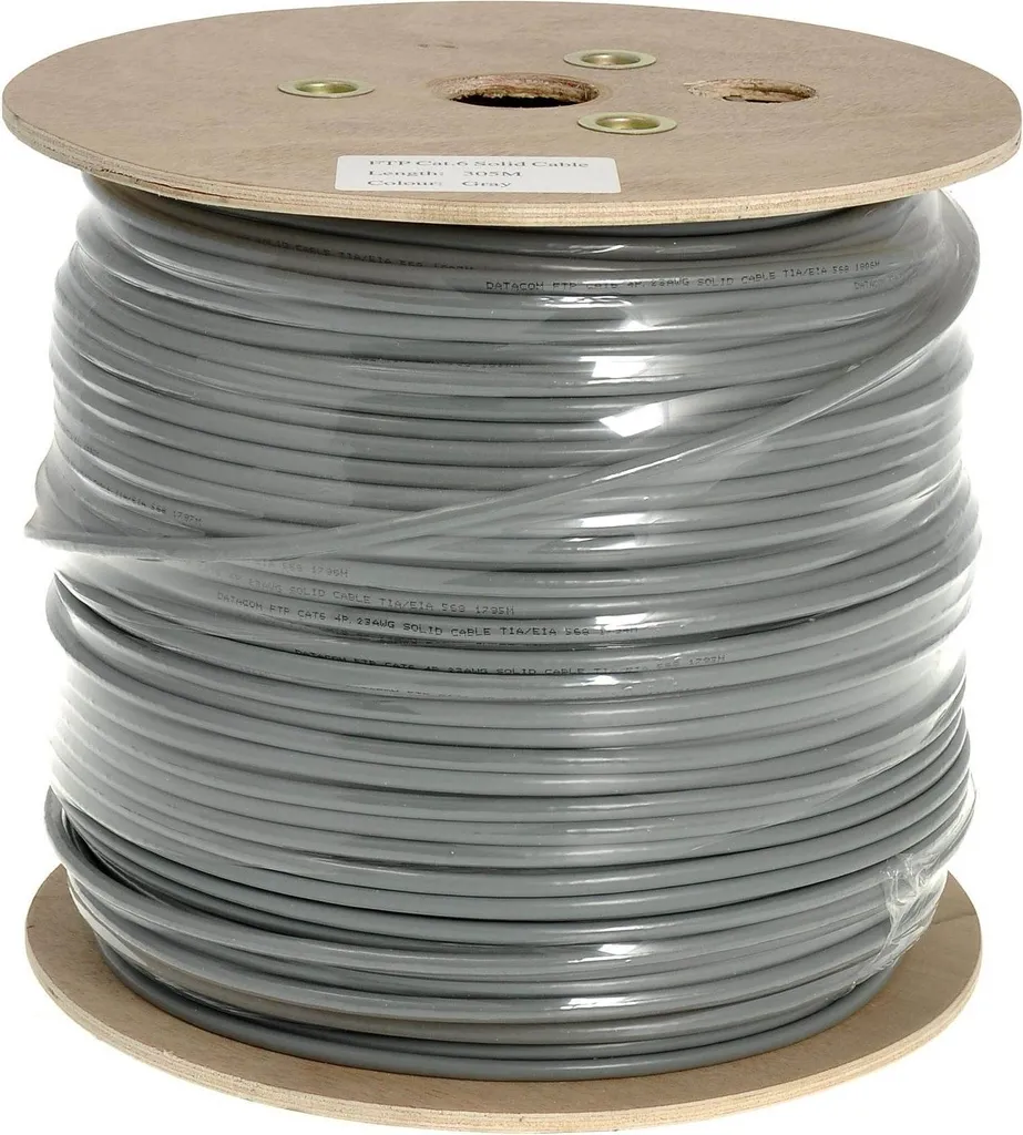 Câble de données CAT6 FTP PVC 305m en bobine pour réseau Ethernet Giga