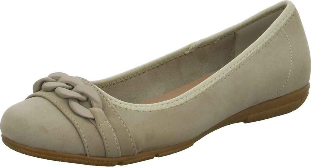 living UPDATED Damen-Ballerina Beige, Farbe:beige/schlamm, Produktbild 