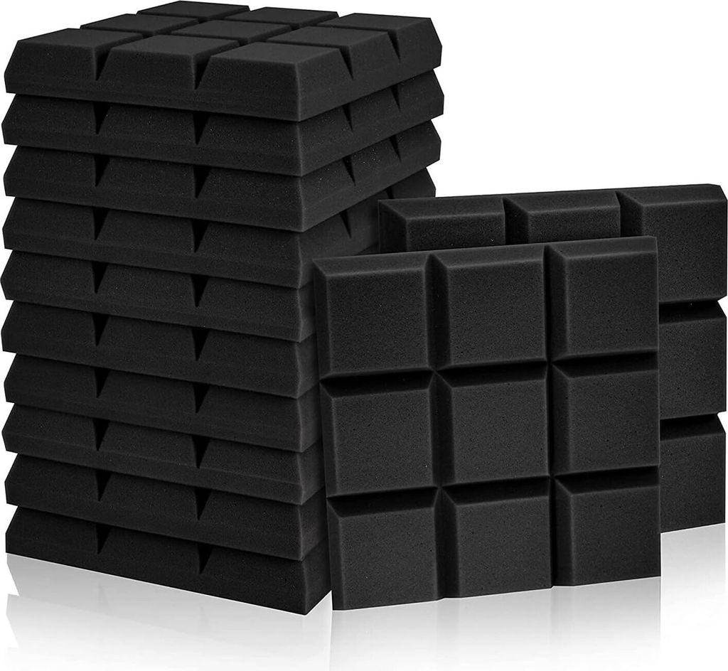 Fstop Labs Paneles Acusticos 12 Piezas, 5x30x30 cm Aislante Acustico para Estudi