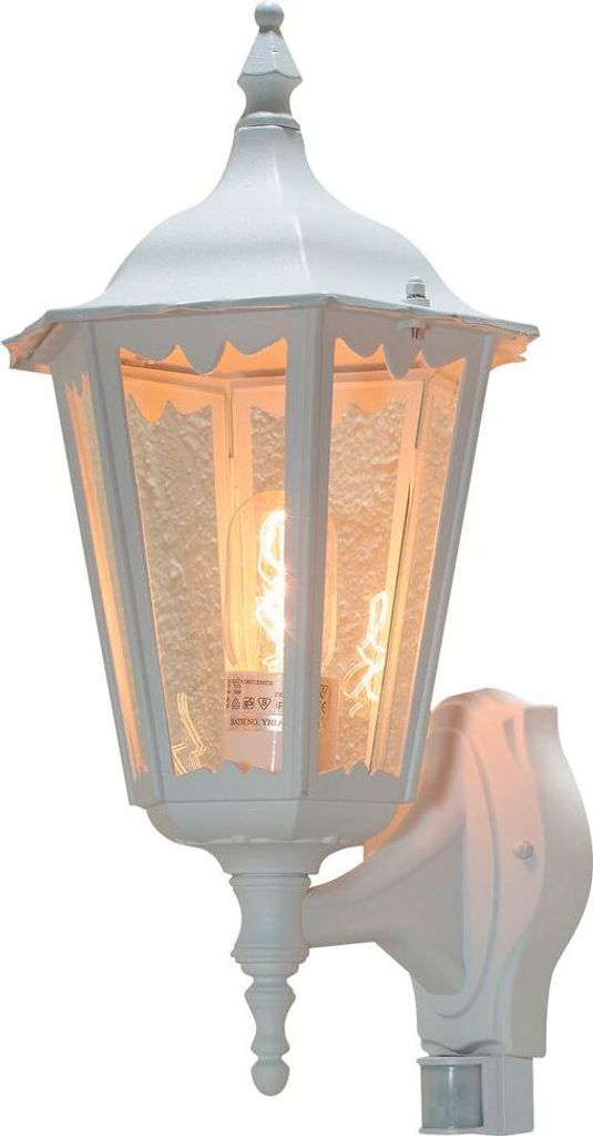 Konstsmide Firenze Bewegungsmelder weiß lackiertes Aluminium, klares Glas 7236-250