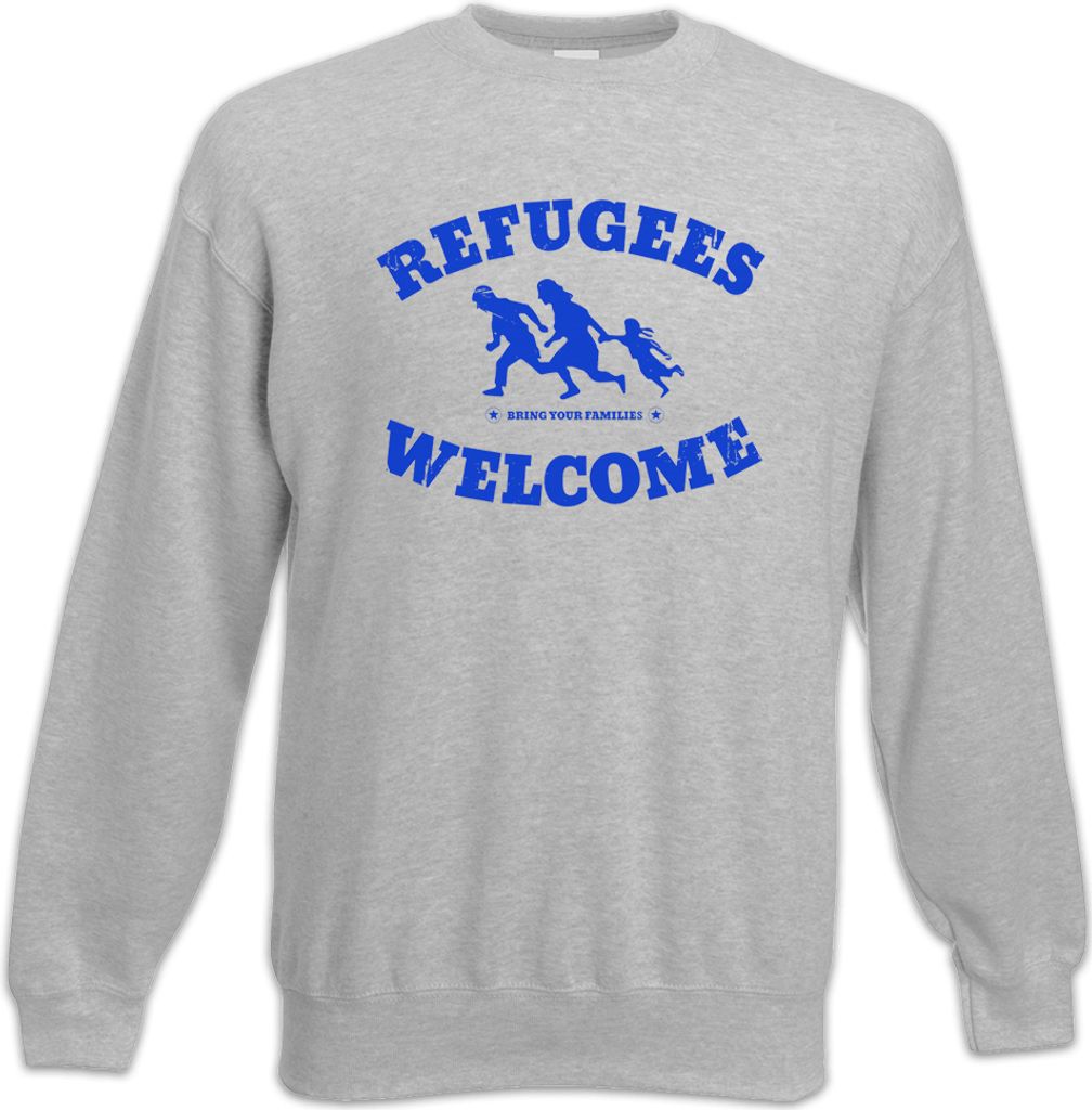 Urban Backwoods T-shirt REFUGEES WELCOME II LONG SLEEVE T-SHIRT Demo