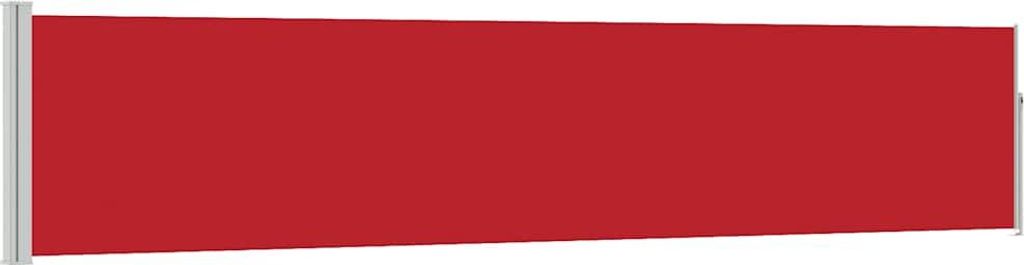 vidaXL Ausziehbare Seitenmarkise 100×500 cm Rot