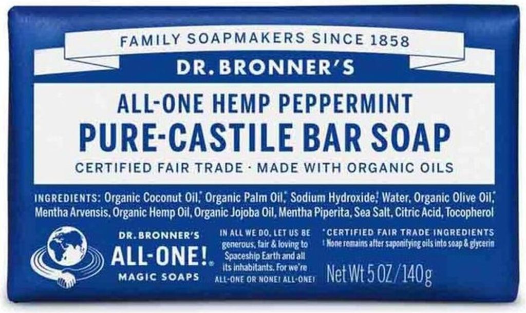 Dr Bronner'S Jábon En Pastilla Menta 140 Gr