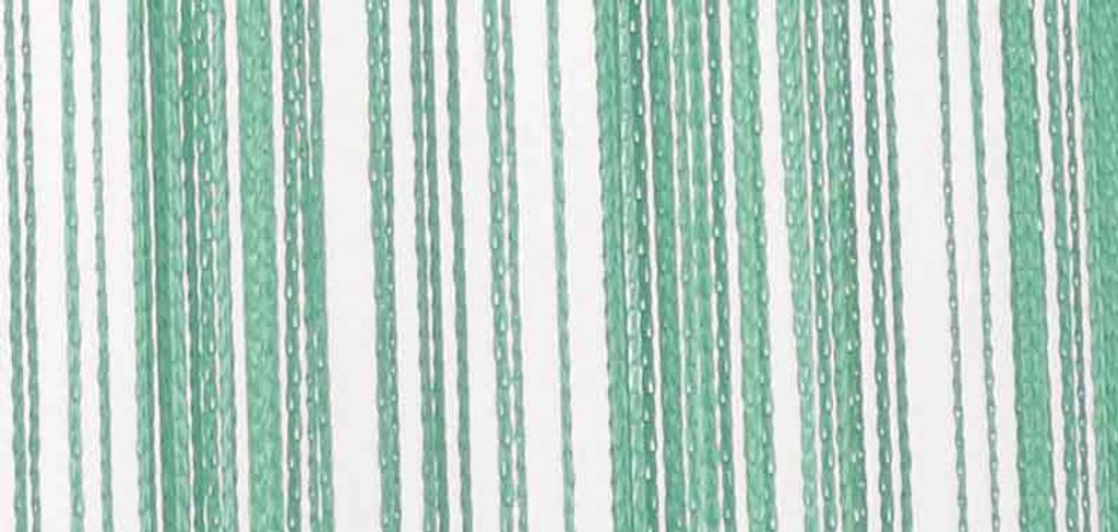 A close-up view of green fabric strands.